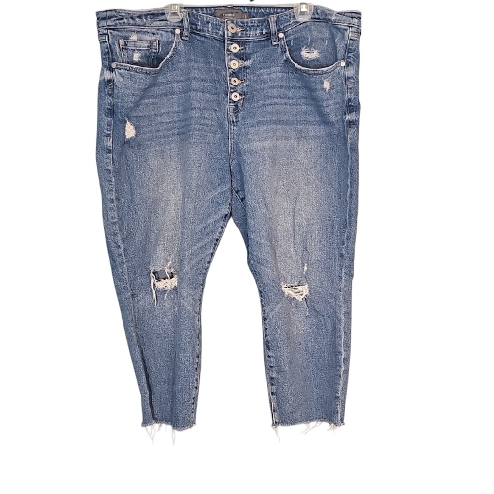 💚 Torrid Distressed Blue Jeans, Size 20R